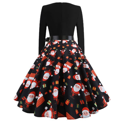 Christmas Retro A-Line Dress