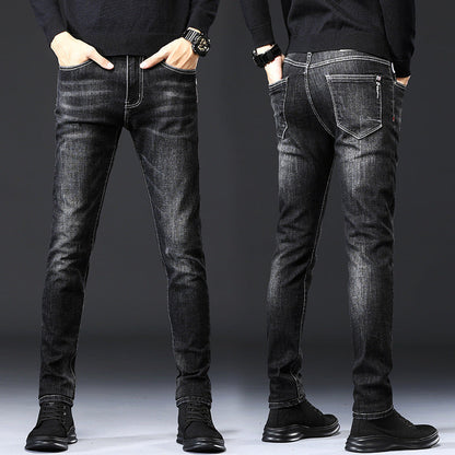 Men's Slim-Fit Casual Jeans