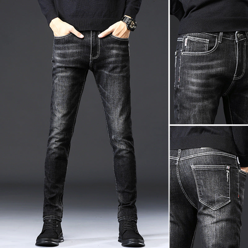 Men's Slim-Fit Casual Jeans