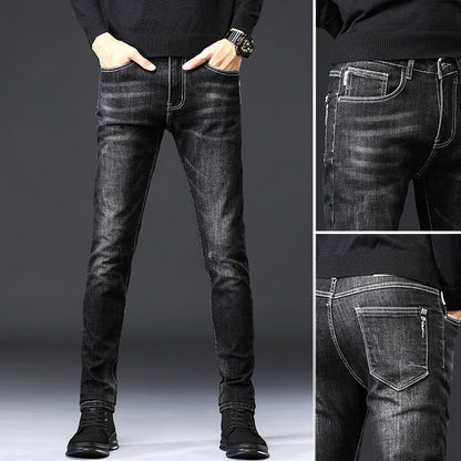 Men's Slim-Fit Casual Jeans