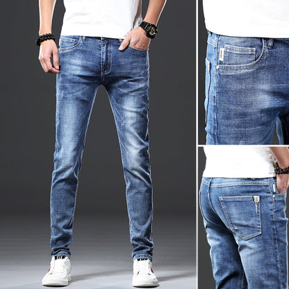 Men's Slim-Fit Casual Jeans