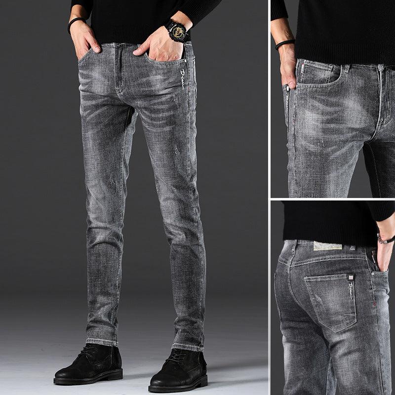 Men's Slim-Fit Casual Jeans