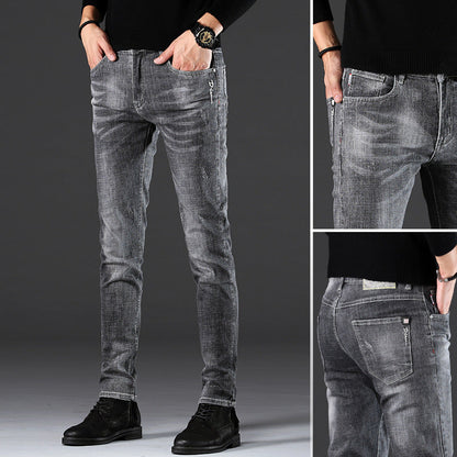 Men's Slim-Fit Casual Jeans