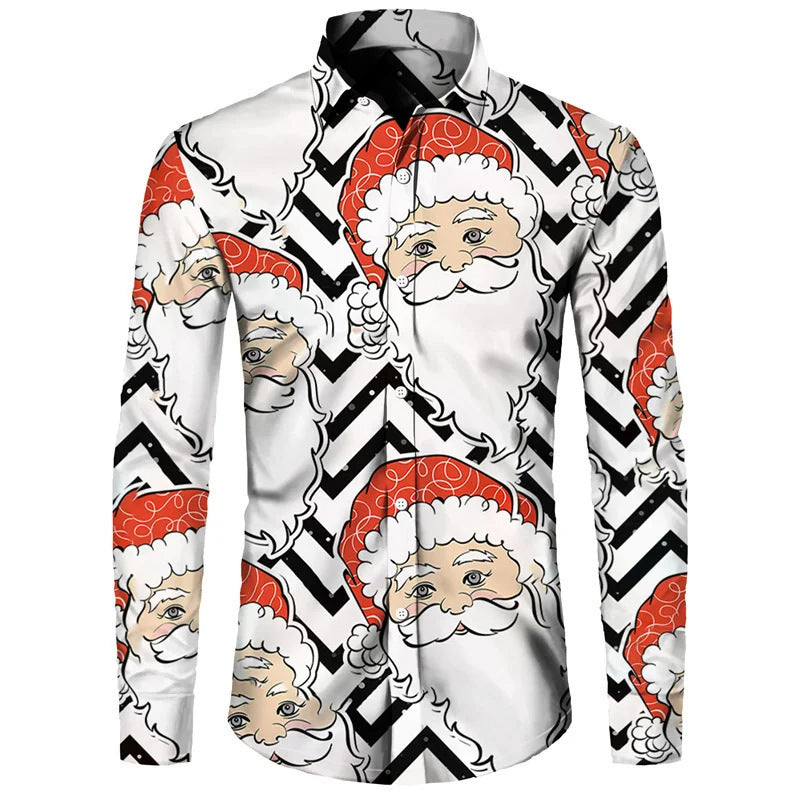 Santa Claus Theme Digital 3D Printing Shirt