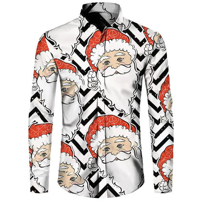 Santa Claus Theme Digital 3D Printing Shirt