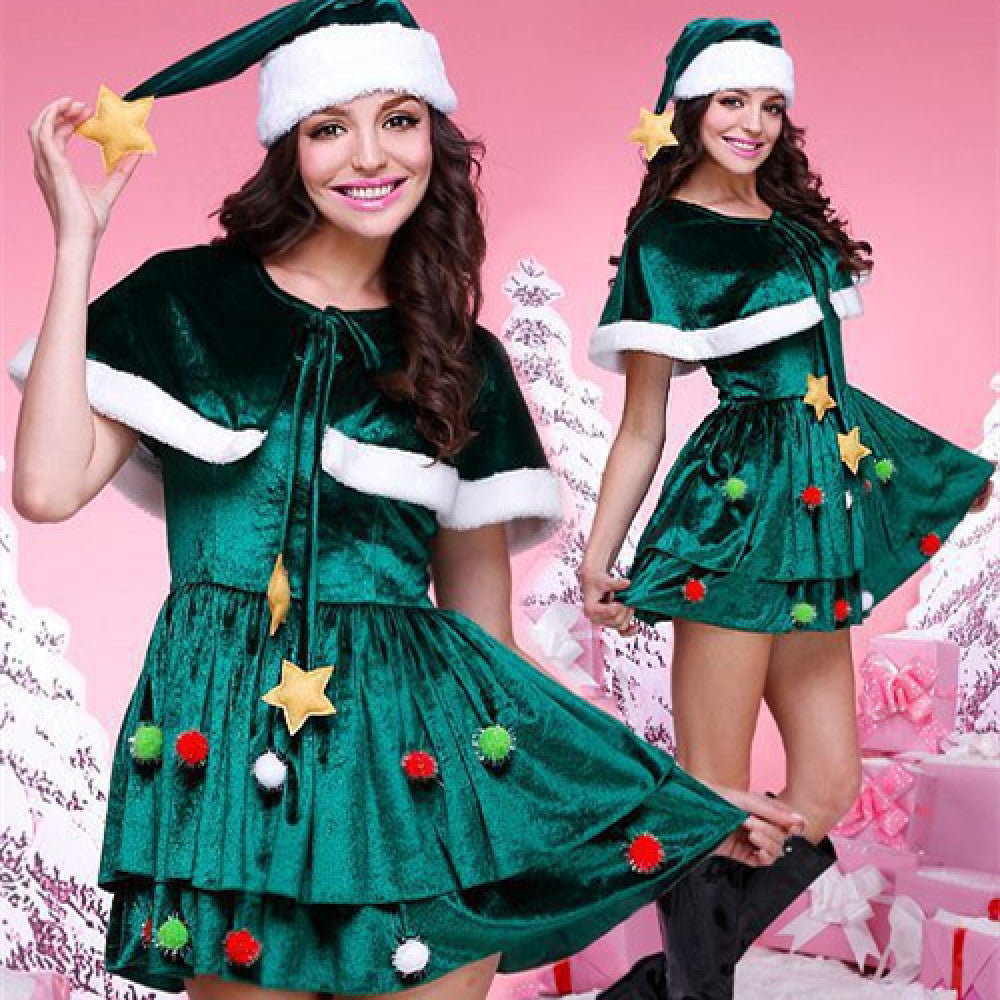 Green Christmas Holiday Dress