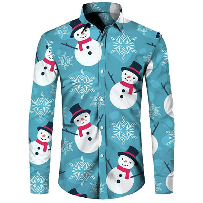 Santa Claus Theme Digital 3D Printing Shirt