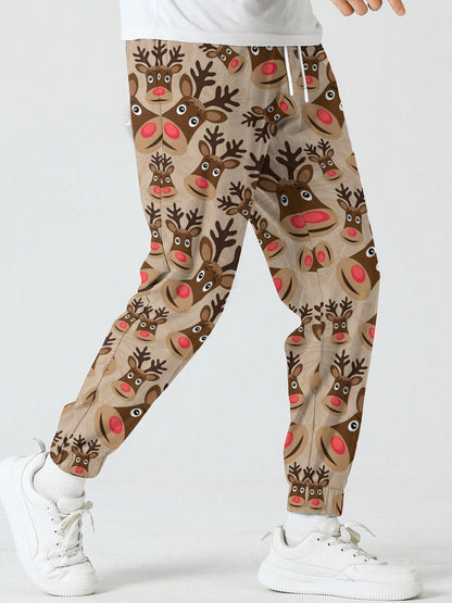 Christmas HOHO Snowman Printed Sweatpants