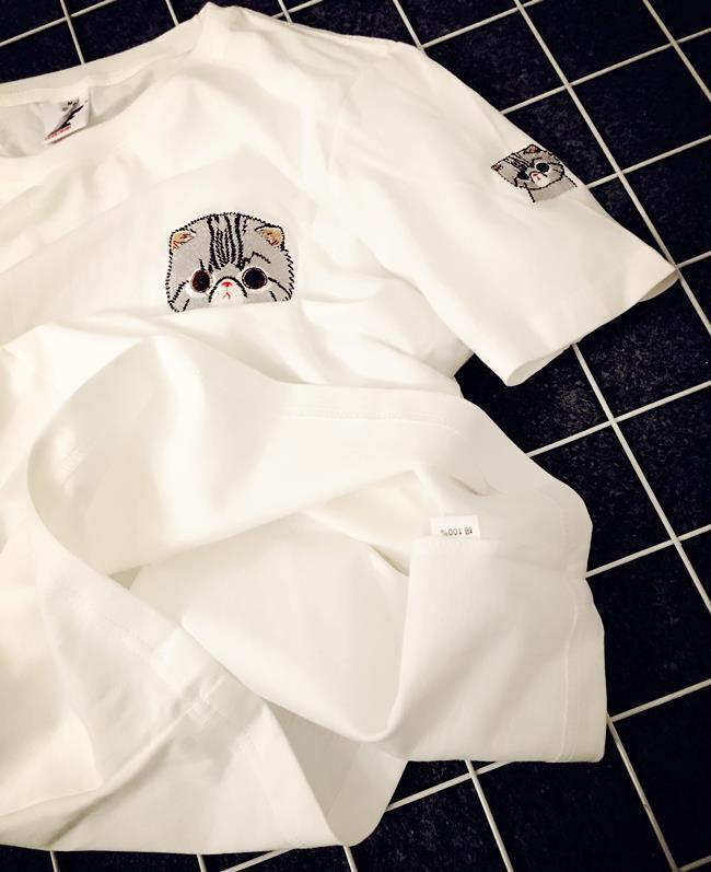 Embroidery Short-sleeved T-shirt