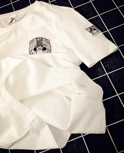 Embroidery Short-sleeved T-shirt