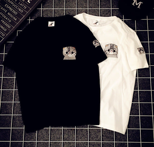 Embroidery Short-sleeved T-shirt