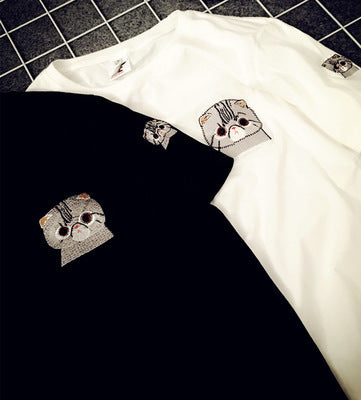 Embroidery Short-sleeved T-shirt