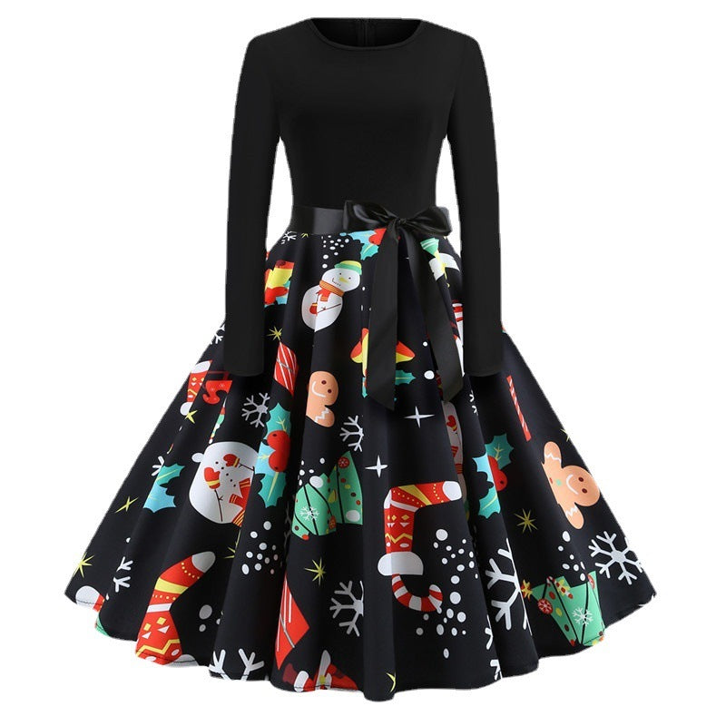 Christmas Retro A-Line Dress