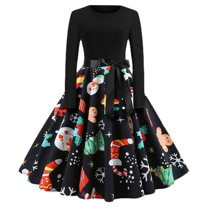 Christmas Retro A-Line Dress