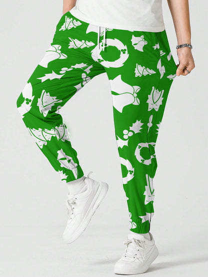 Christmas HOHO Snowman Printed Sweatpants