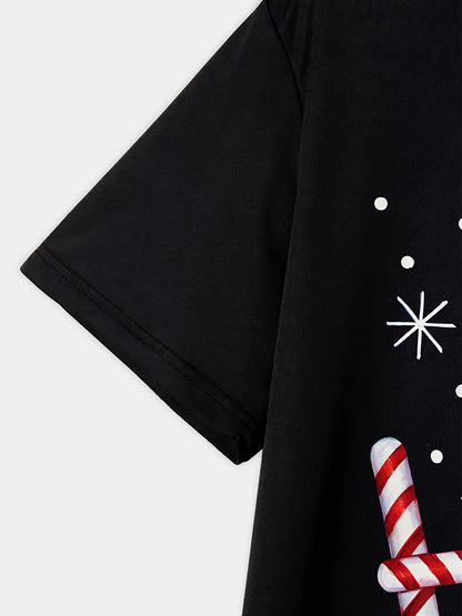 Christmas Pattern Printed T-Shirt