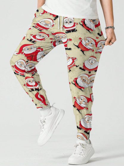 Christmas HOHO Snowman Printed Sweatpants