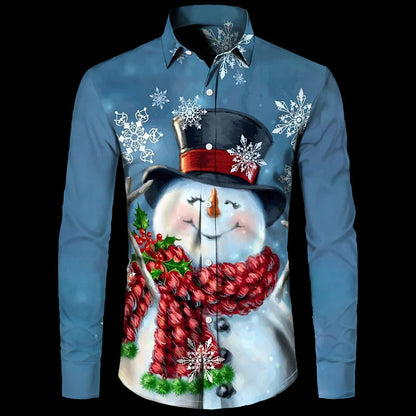 Santa Claus Theme Digital 3D Printing Shirt
