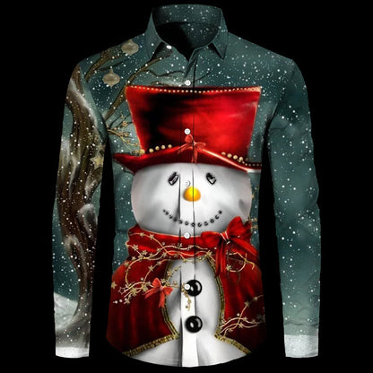Santa Claus Theme Digital 3D Printing Shirt