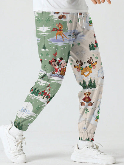 Christmas HOHO Snowman Printed Sweatpants