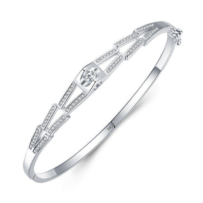 Elegant Silver Love Bracelet