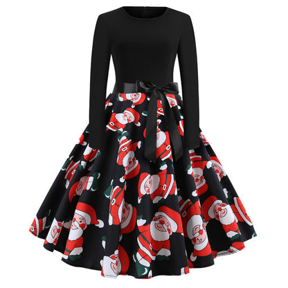 Christmas Retro A-Line Dress