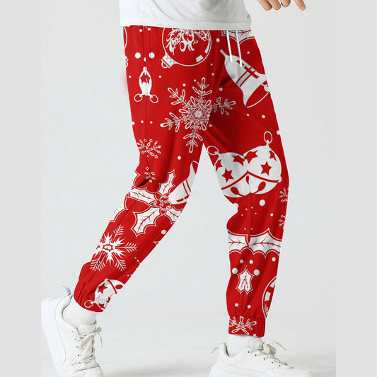 Christmas HOHO Snowman Printed Sweatpants