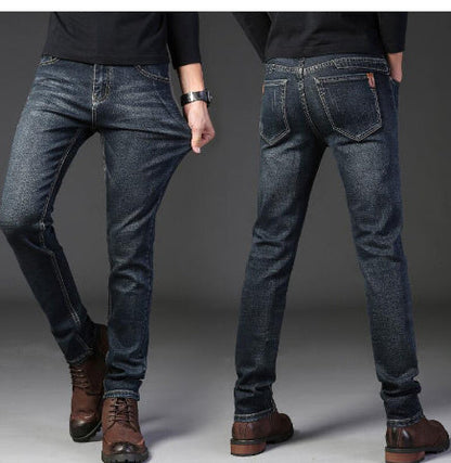 Men's Slim-Fit Casual Jeans