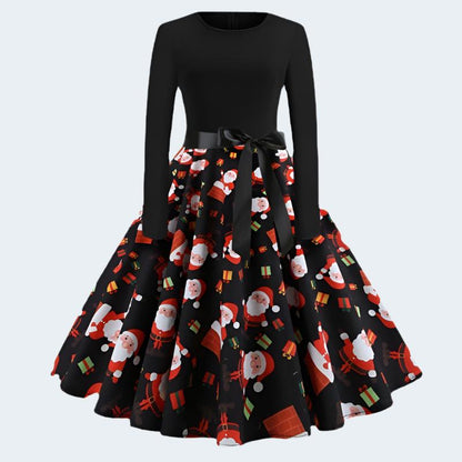 Christmas Retro A-Line Dress