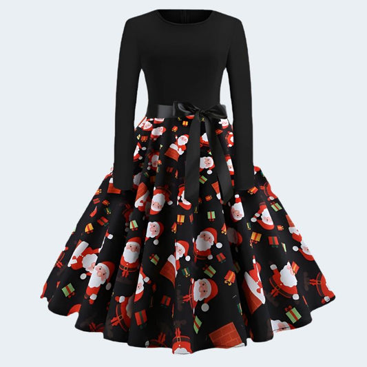 Christmas Retro A-Line Dress